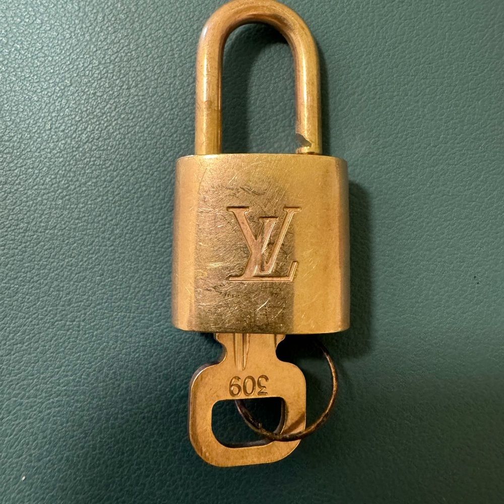 Louis Vuitton Brass Padlock with Key